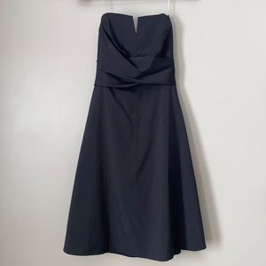 White House Black Market strapless dress. Black.